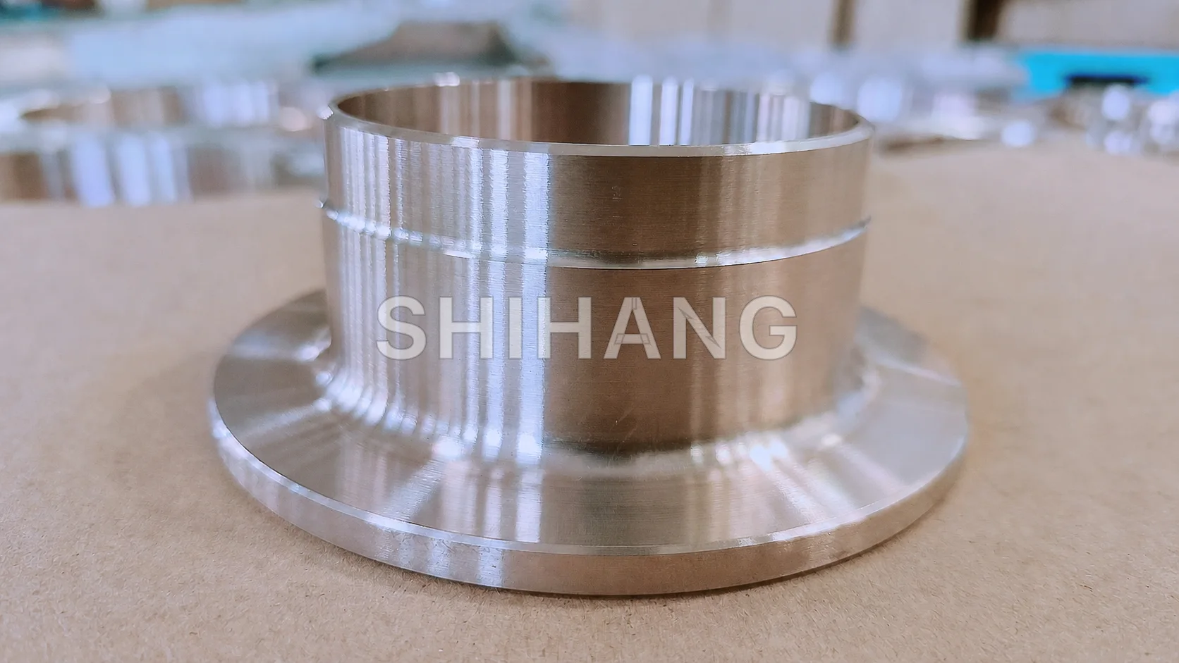 Machined copper nickel flange component manufactured by Shihang