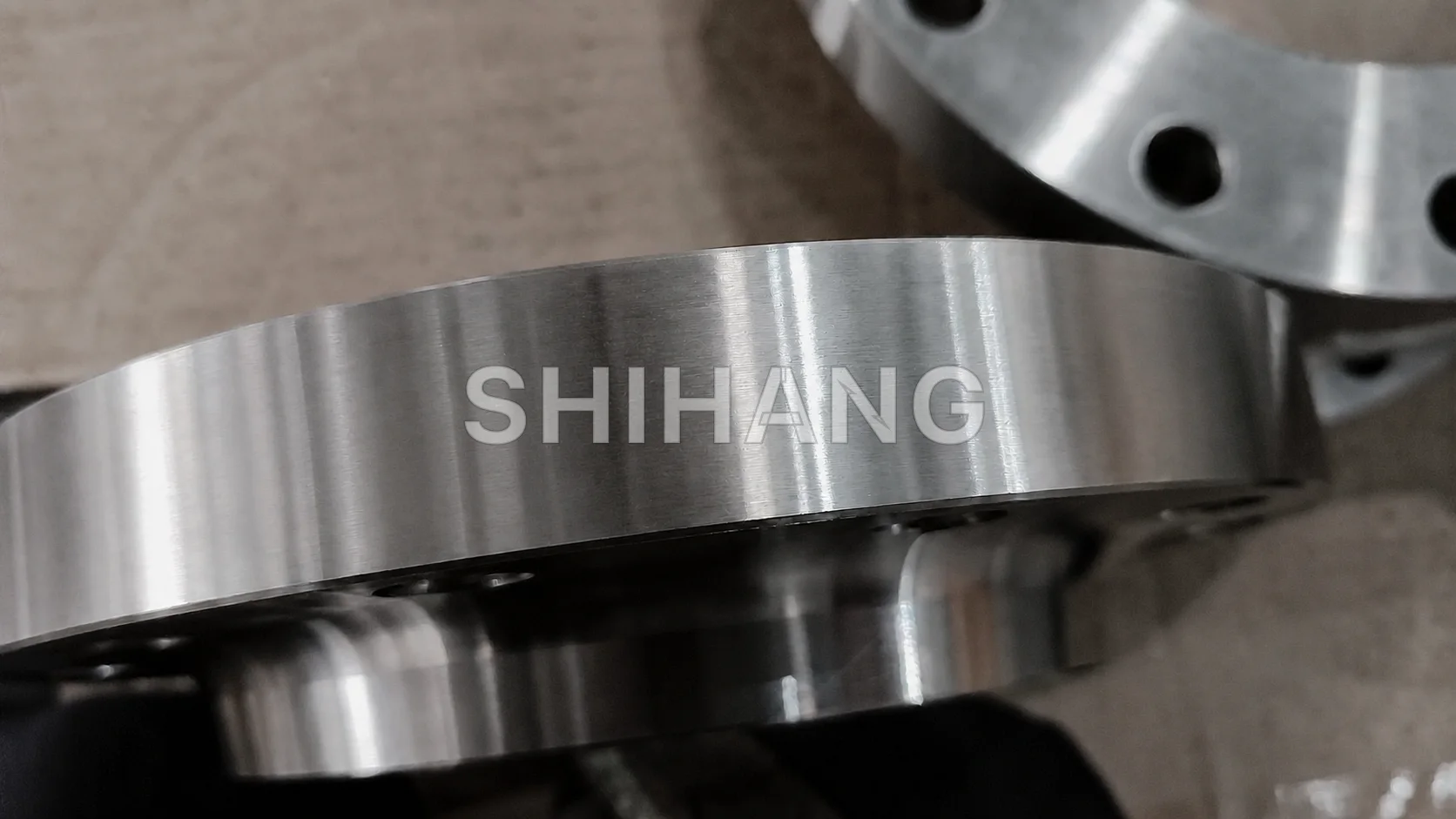 Copper nickel flange production close-up manufactured by Shihang
